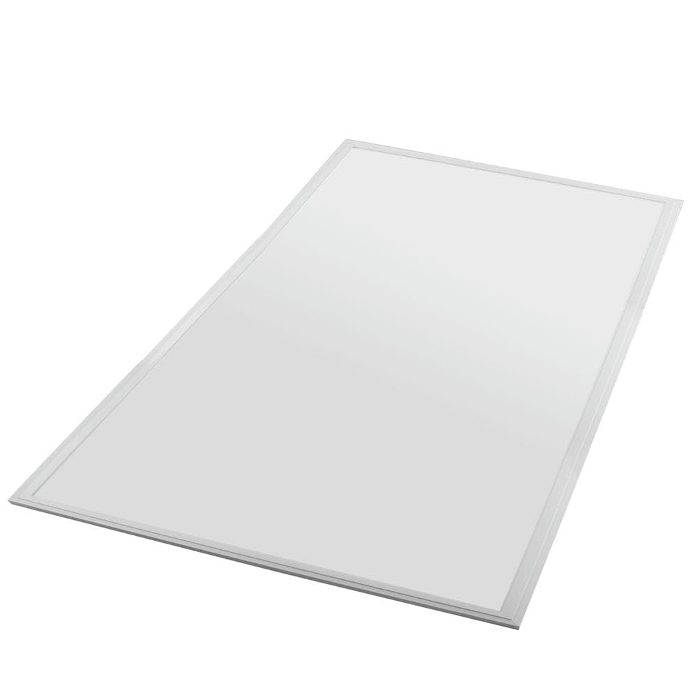 Pannello LED in alluminio bianco da 60 x 120 cm, 80 W. Luce neutra ideale per uffici e spazi moderni, fornendo efficienza energetica e un'illuminazione uniforme ed elegante.
