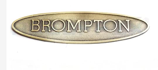 2 x decalcomanie metalliche in rilievo per adesivo metallico Brompton in bronzo laccato grezzo