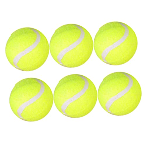 BRIGHTFUFU Assorted Tennis Balls 6 Pack Training Balls Heavy Duty for Tennis Machine Rebounder