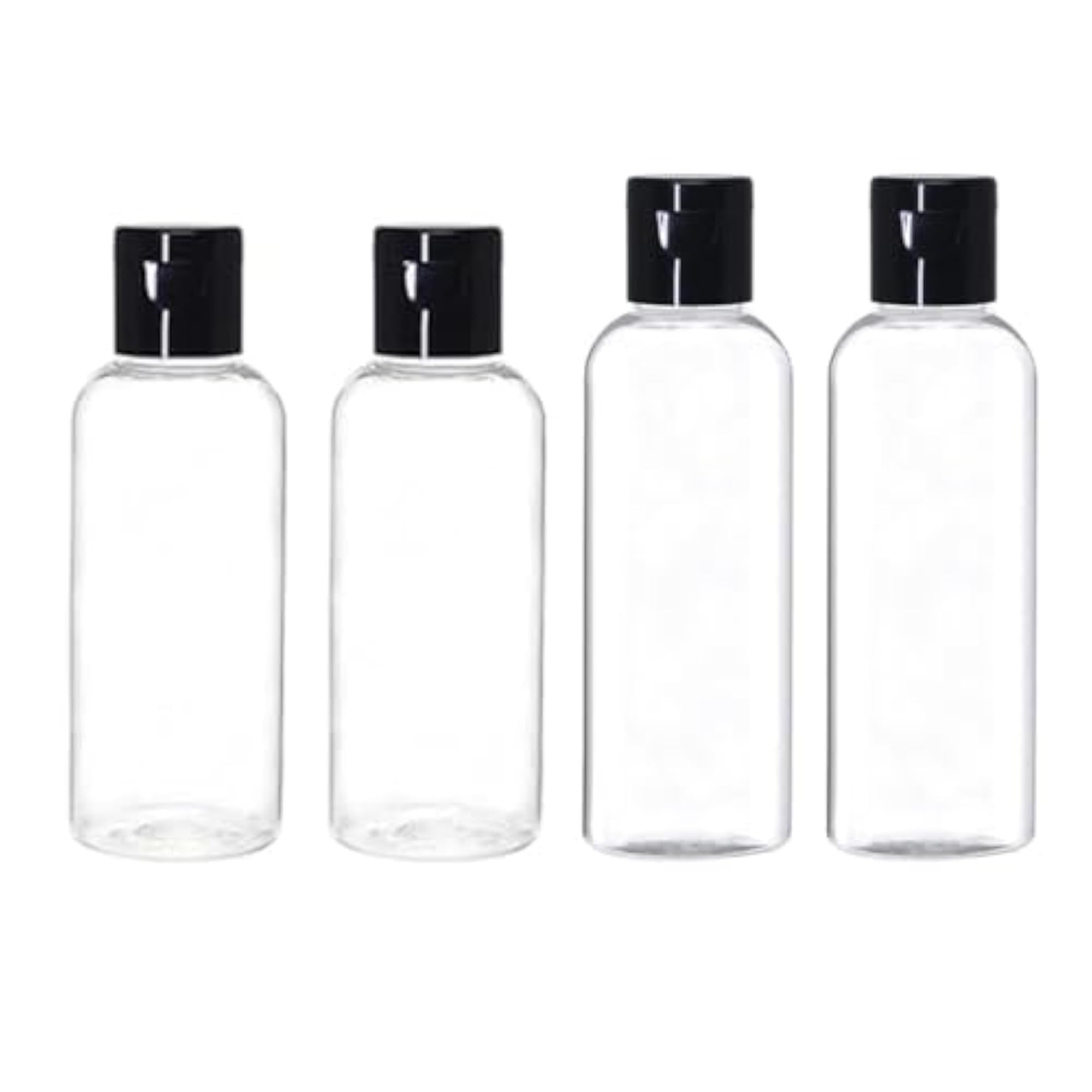 50 & 100 ml Combo of Empty Plastic Flip Top Cap Bottles