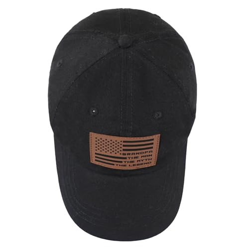 Image of Grandpa Hats for Men, Birthday Gifts for Grandpa, Gift from Grandkids, Funny Trucker Hat Baseball Cap