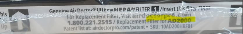 Miniatura 9 de AIRDOCTOR Reemplazo de filtro original AD2000 - El paquete combinado de un año incluye un (1) UltraHEPA y dos (2) trampas de carbonogasCOV y
