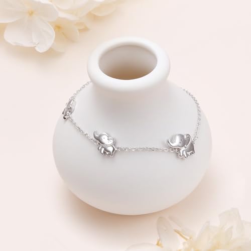 Image of Ladytree Bracelet for Women 925 Sterling Silver Cute Flying Bat /Blue Jay /Turtle /Bunny /Stingary /Octopus Charm Adjustable Bracelet Ocean Jewelry Gifts for Teen Girls Mother Wife Daughter Family