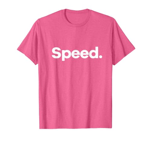 that Says Speed T-Shirt, Men, Pink Heather, 3X-Large