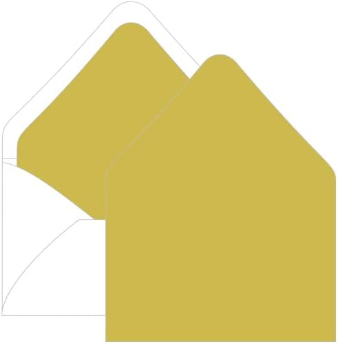 Chartreuse Euro Flap Envelope Liner - A7 Gmund Colors Matt, 25 Pack