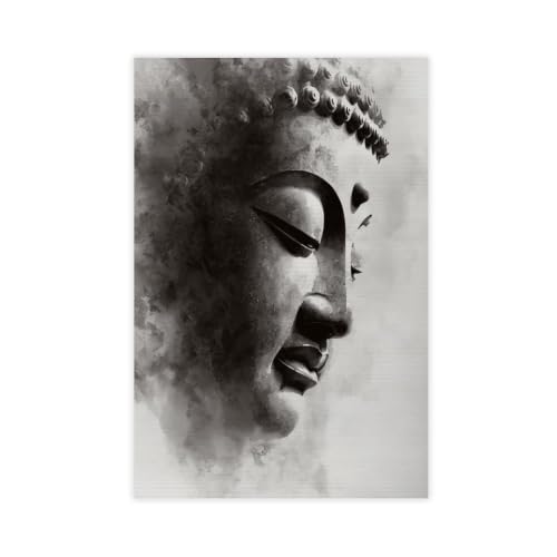 Toile Bouddha zen pour salon : créez un espace de méditation mural unique de 61 x 91,4 cm
