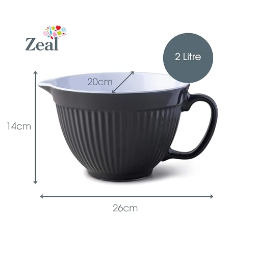 Tazón mezclador Zeal tono dos 20 cm gris oscuro miniatura 7