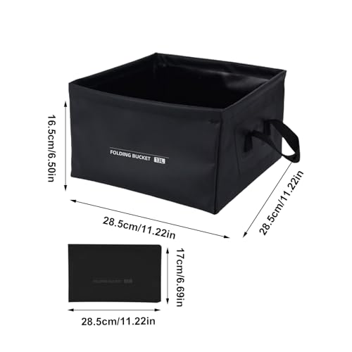 Seau de douche pliable 13 litres pour petits espaces - 6