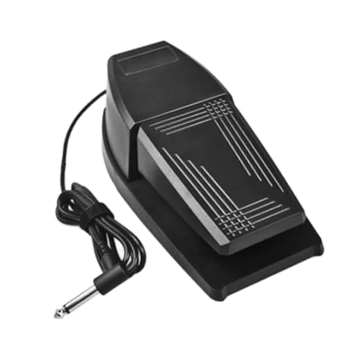 Colaxi Piano Sustain Pedal Electric Piano Sustain Foot Pedal Sturdy Music Instrument Accessories 6.35mm Plug for Electronic Keyboard