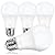 ASOMST 4-Pack A19 LED Light Bulbs, 100W Equivalent LED Bulb, 5000K 1100Lumen Light Bulb 11W, Non-Dimmable E26 Frosted Lighting, CRI 85+, No Flicker