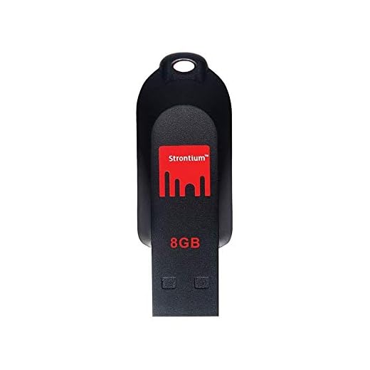 Strontium Pollex 8GB USB Pen Drive (Black/Red)