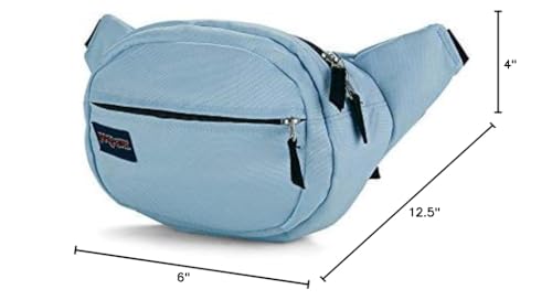Image of JanSport Fifth Avenue Fanny Pack Crossbody Bags for Women, Men - Stylish, Durable Waist Bag with Adjustable Belt, Main Zippered Pocket, Quick Stash Pocket - Travel Essentials - Blue Dusk