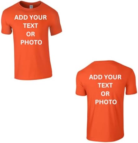 Personalised Any Text, Photo or Logo T-Shirt - Make Your Own Cust...