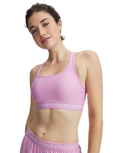Image of Under Armour Crossback Mid Impact Heather Bra
