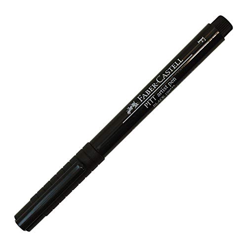 Image of Faber-Castell Pitt Artist Color Pen Set - Pack of 10, F (Black)