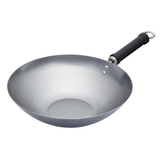 KitchenCraft World of Flavours Wok Antiaderente, 30 cm, Grigio