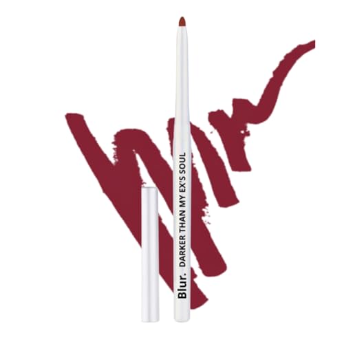 Blur India Darker Than My Ex’s Soul Kajal & Lip Liner | Non Smudge, Long Lasting, Super Pigmented, Water-proof | Enriched with Shea Butter and Vitamin-E | 35g | Deep Pink