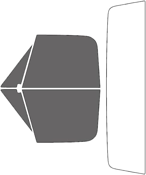 Rvinyl Window Tint Kit Compatible with Chevrolet Pick Up 1967-1972 - Black 35% - Single Ply No Bubble Film - Do it Yourself Vehicle Front Precut Kit