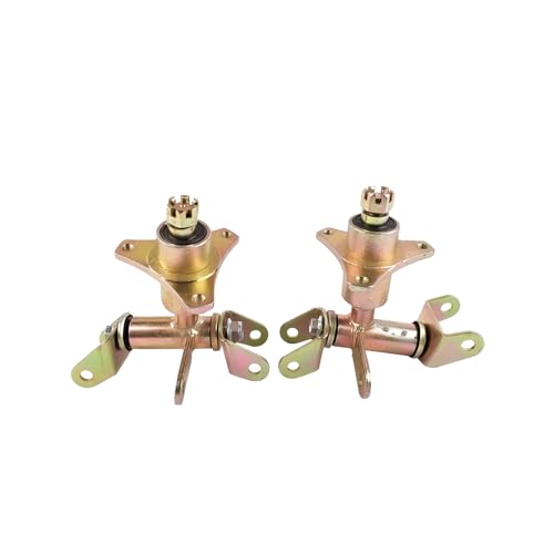 11'' Front Suspension Shock Swing Arm Full Kit Upper Lower Steering Knuckle Spindle Kit Replacement for DIY ATV Quad Bike Buggy Go Kart Parts