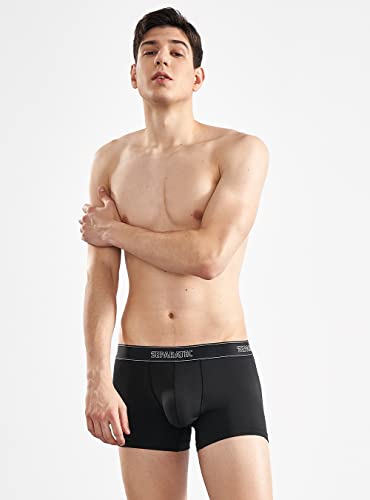 Separatec Men's Dual Pouch Underwear Single-Sided Moisture Transported Boxer Briefs 2-3 Pack2