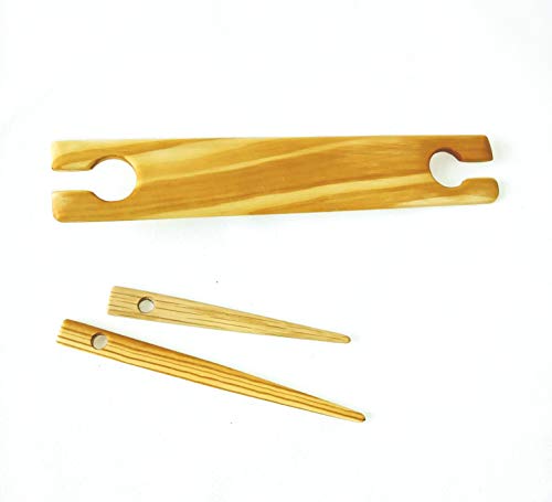 16 inch x 1.5 Wide Single Weaving Stick Shuttle. and Free Needle.