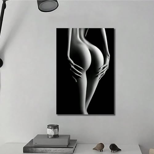 TONGYINLI Portrait de femme sexy, affiches et impressions en noir et blanc, décoration murale pour...