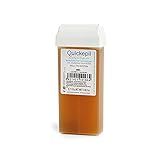  Lot de 25 cartouches de cire dépilatoire rouleau au miel, 100 ml, Roll On Cire professionnelle