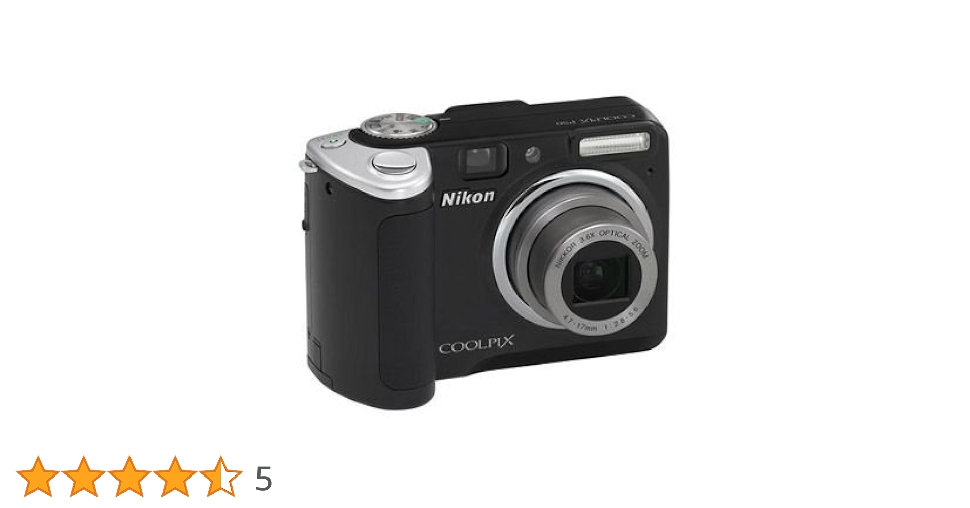 Nikon Coolpix P50 Digital Camera - Black (8.1MP, 3.6x