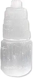 Torre de Selenita Pedra Natural Cristal 9cm