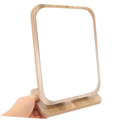 Espejo de maquillaje giratorio con soporte decorativo miniatura 4