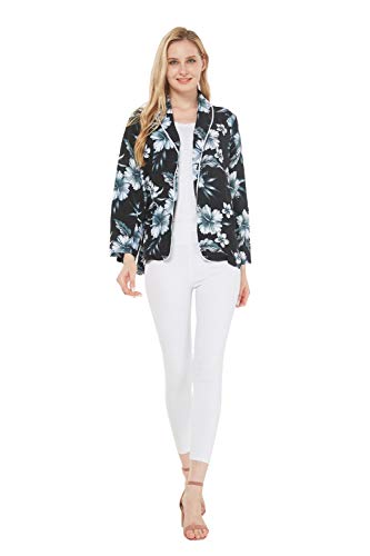 Image of Hawaii Hangover Family Matching Hawaiian Clothes, Midnight Bloom | Family matching Hawaiian outfits, Midnight Bloom, lightweight rayon, machine washable, tropical floral print, luaus, cruises