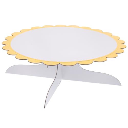 VALICLUD Soporte de Pastel Desechable Blanco para Fiestas Base Antideslizante para Exhibición de Postres Cupcakes y Tartas Bodas y Banquetes