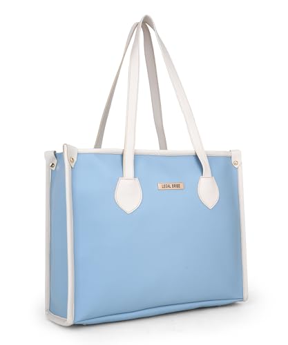 LEGAL BRIBE Textured Tote bag (Sky Blue)