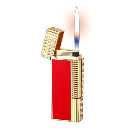 Encendedor de butano metálico, encendido vertical y llama ajustable 2