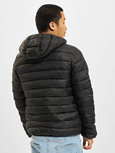 Champion Uomo Giacca Imbottita con Logo, Nero, XL