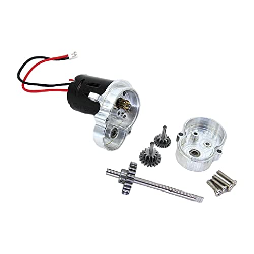 Newmind Upgrade RC Car Gear Case Gear with 370 Brush Motor 1:10 Spare Parts for WPL D12 4WD Truck Car Hobby Vehicles Model Modified Replacement