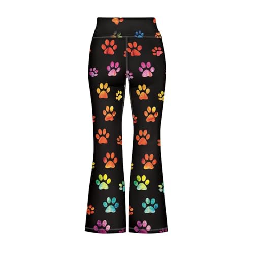Dog Paw Girls Flare Leggings High Waist Cute Preppy Clothes for Girls Uniform Pants Bell Bottom Pants2