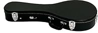 Wooden 'a' style mandolin hardcase with black leatherette finish and accented stitching Plush lining for superb instrument fit and protection. Made with high quality fittings Internal storage compartment Solid grab handle