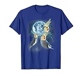 Funny Cockatiel Shirt - Howling at the Moon Parrot T-Shirt