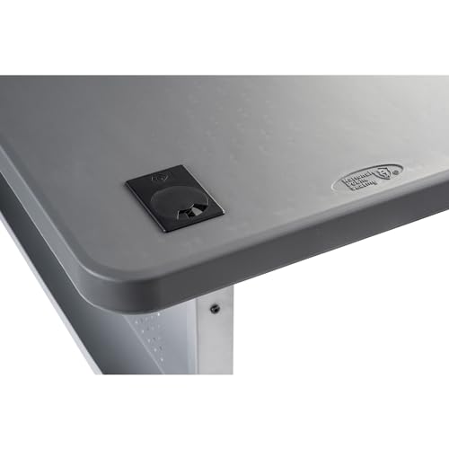 image for National Public Seating, 24x60 Flip-N-Store Training Table, Charcoal, 