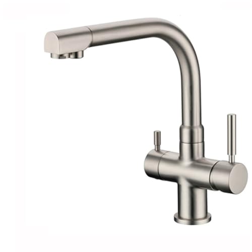 Shurity 420 - Rubinetto da cucina 4 vie 3/8″ (Nickel Spazzolato)