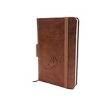 ?Materiales de alta calidad? La cubierta de cuero de la libreta de bolsillo es robusta y duradera, con una buena textura e impermeable puede proteger bien las páginas interiores. El papel grueso de alta calidad no pierde tinta, lo que le da una experiencia de escritura fluida.