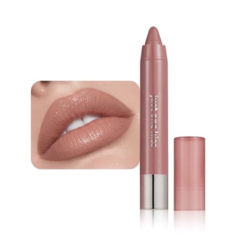 mekuel Nuetral Nude Hydrating Cream Lipstick Lip Crayon for Women Natural Nude Lipstick Color Goes on Smoothly Moisturizing Retractable Lips Crayon Liner for Ombre Shades Tinted Lip Balm Liner 01#