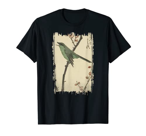 Art vintage élégant : bush warbler et Plum Hiroshige Classic T-Shirt