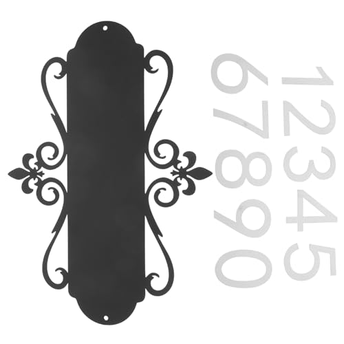 HOODANCOS Placa de Dirección Metálica Personalizada para Puertas Números de Casa Modernos de Hierro Fácil Instalación para Puertas de Oficinas Apartamentos y Buzones