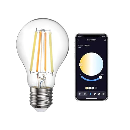 Bravo Lighting LED Smart Bulb, E27/ES Bulb Compatible with Amazon Echo 4th Generation No Hub Required, Smart GLS A60 7 Watts Dimmable and Colour Changing, Zigbee Technology