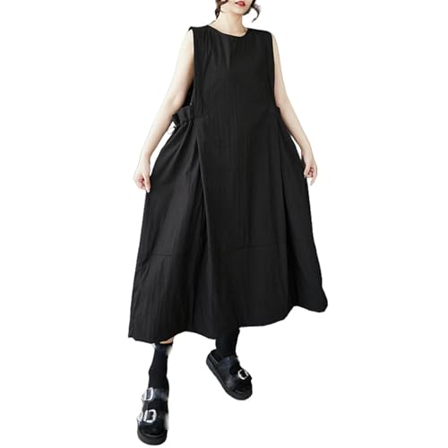 Robe d'été amincissante et ample grande taille style sombre pour affiner la silhouette
