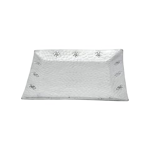 India Handicrafts 20354 Aluminum Serving Tray Cover