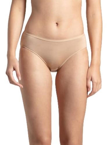 Image of Jockey 1807 Women's High Coverage Micro Modal Elastane Stretch Mid Waist Hipster with Ultrasoft Exposed Waistband