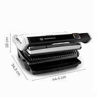 Tefal OptiGrill Elite XL Kontaktgrill, 16 Programme, Digitales Display mit Garstufenanzeige, abnehmbare XL-Platten, Grillboost-Funktion, intuitive Bedienung, Elektrogrill, Edelstahl, GC760D12 – Ansicht 9